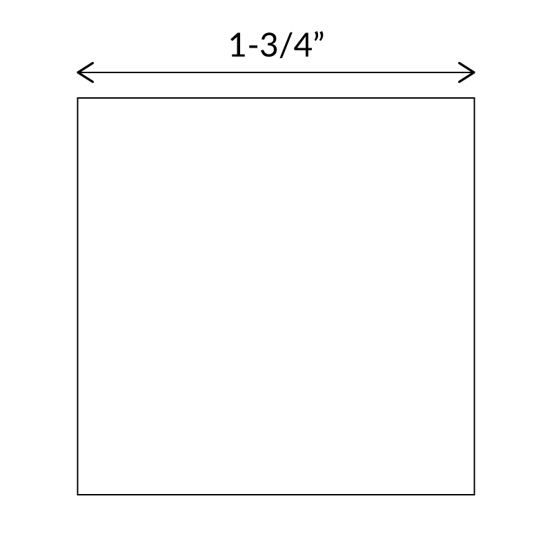 1-3/4" Square English Paper Pieces