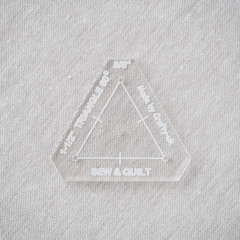 Acrylic Cutting Template 1-1/2" Equilateral Triangle