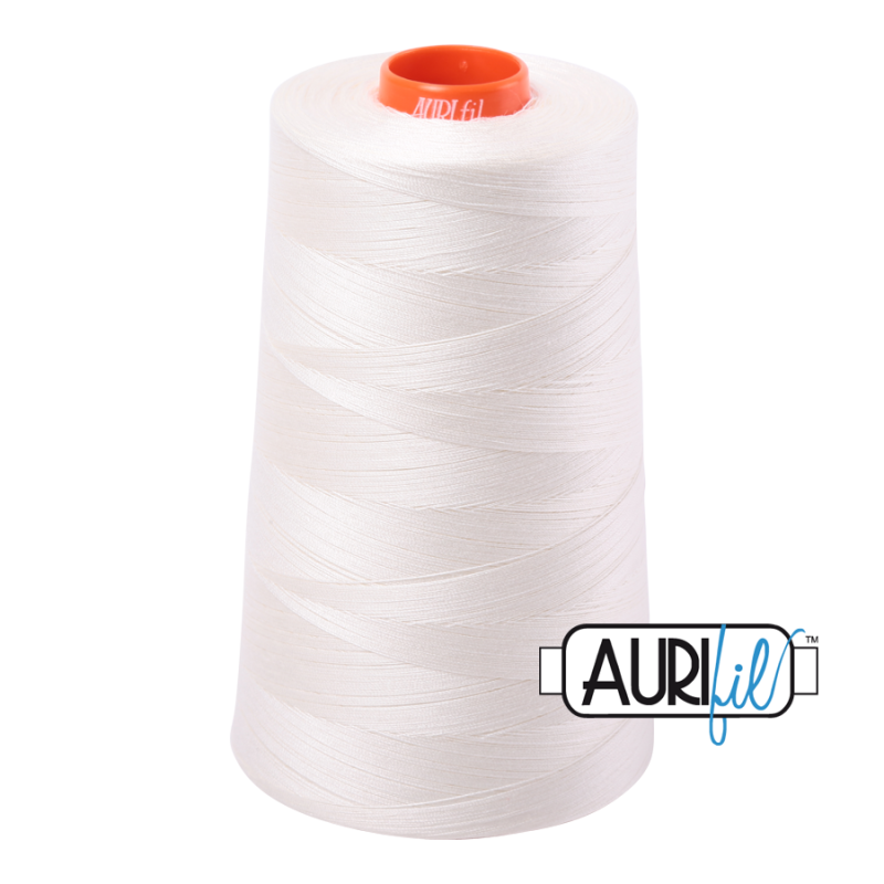 Aurfil 50wt Cotton Thread 5950m Cone, Chalk 2026