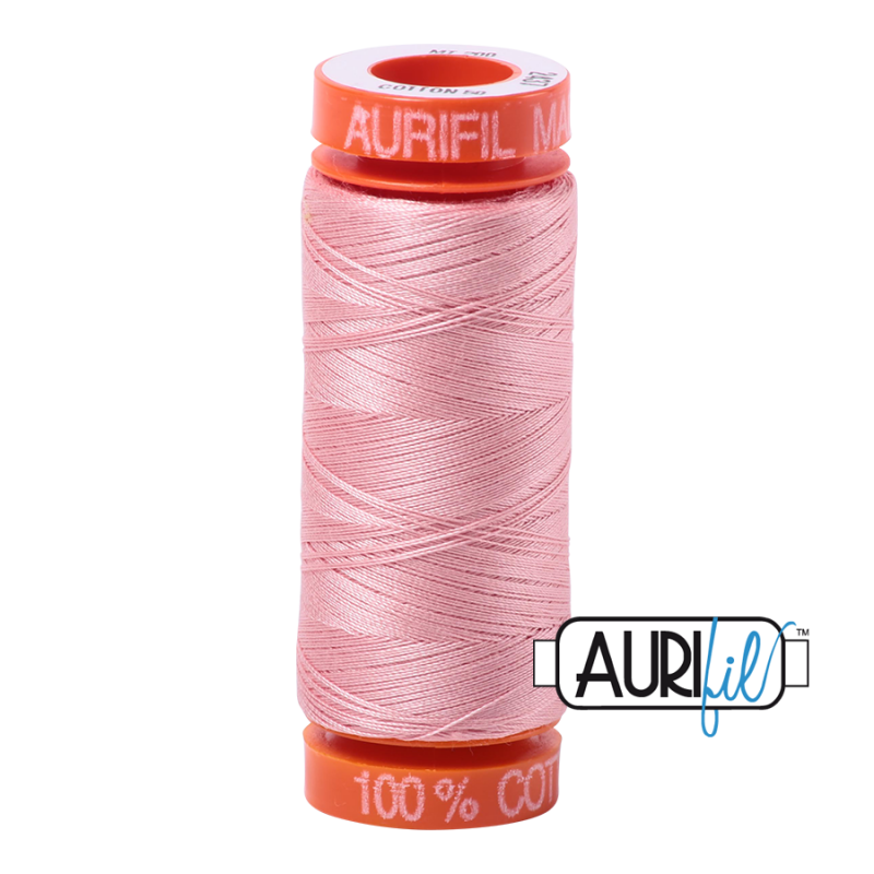 Aurifil 50wt Cotton Thead, Light Peony #2437 (200m)