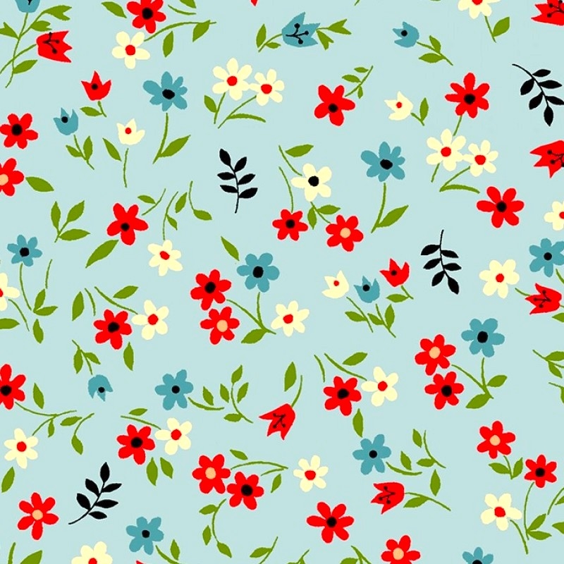 Playdate With Friends, Blue Favourite Flower | CX9495-BLUE