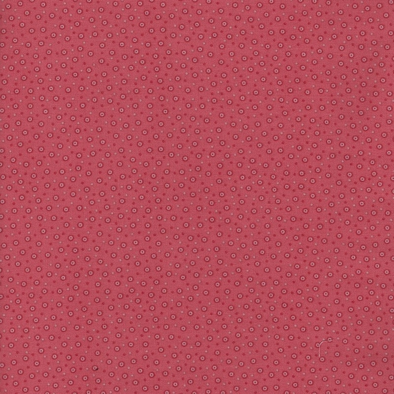 Farmers Daughter Dark Pink Country Dots cotton quilting fabric