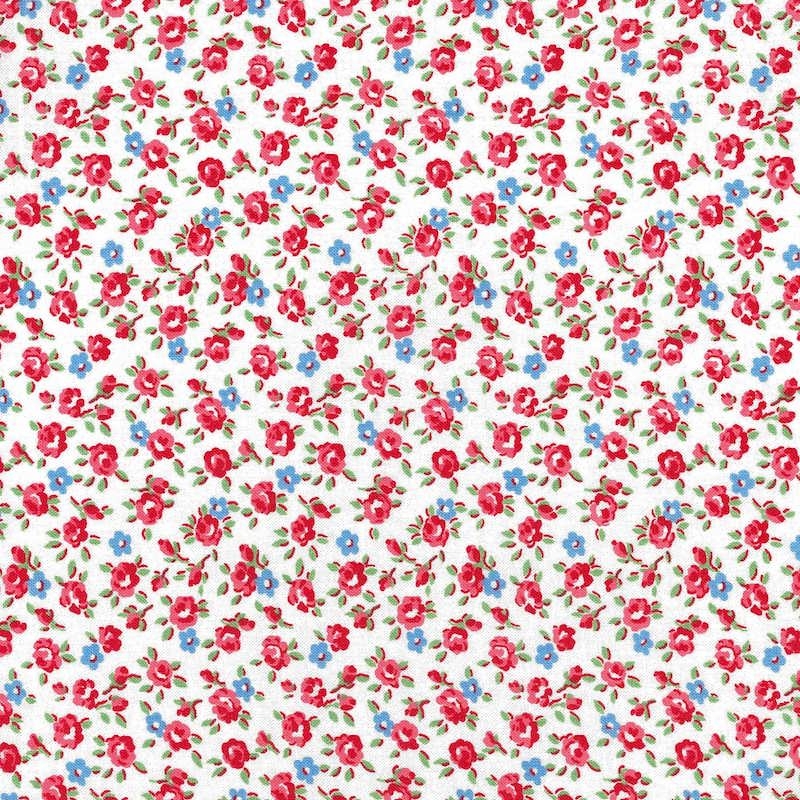 Good Times Cream & Red Small Floral | 21773-11 cotton fabric