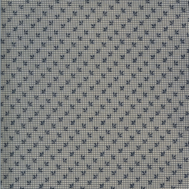 Hopewell Indigo Floral Grid | 38117 29