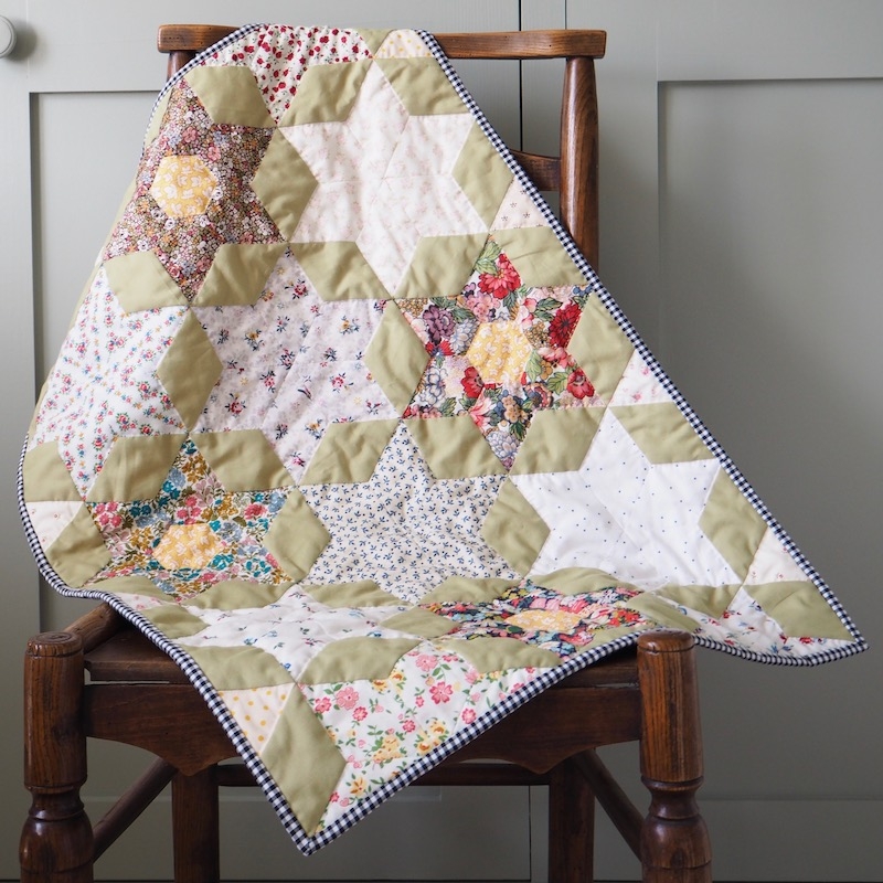 Spring Forward English Paper Pieced Quilt kit by Sew & Quilt