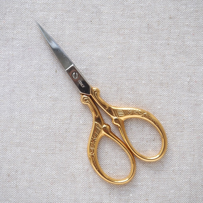 Tulip Hiroshima embroidery scissors gold plated