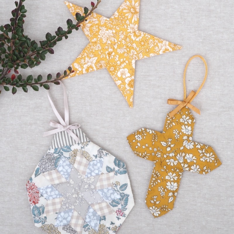 Twinkling Trinkets Christmas ornaments Sewing Pattern & Kit